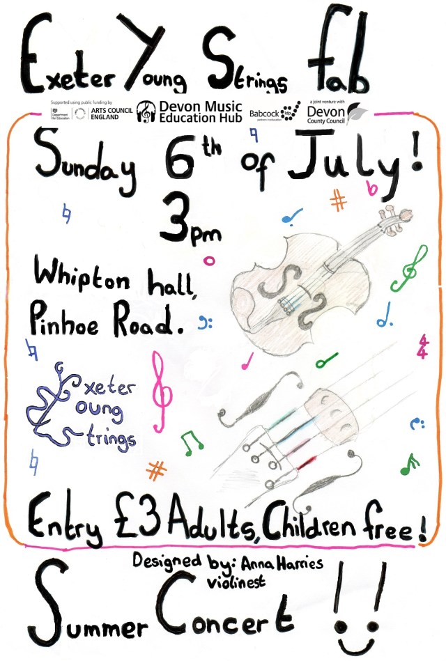 Anna's Summer concert poster